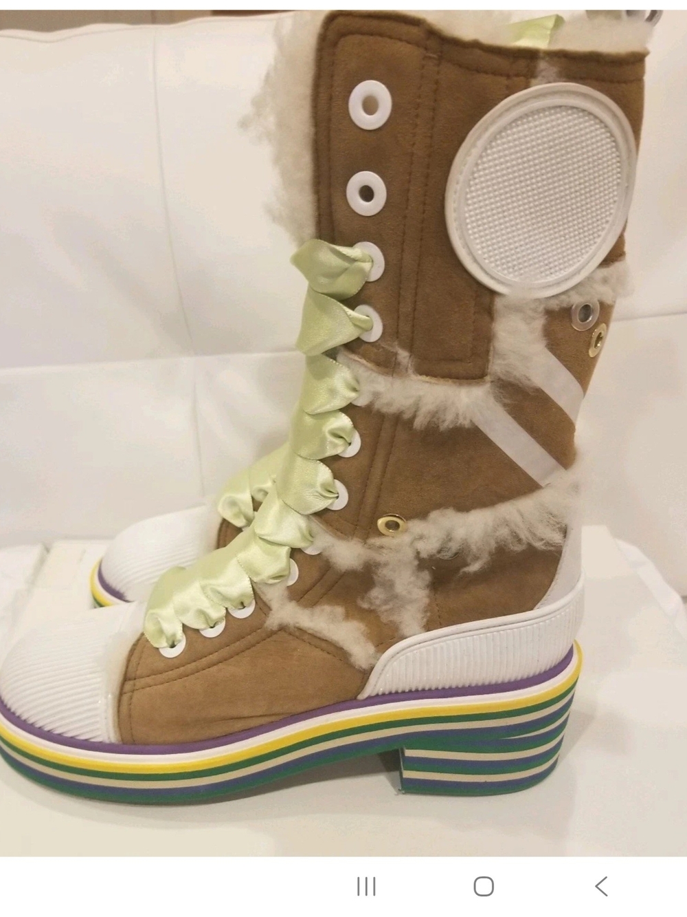 MAISON MARGIELA Ankle SHEARLING Boot $1150 SIZE US 7 NWB - Picture 8 of 12